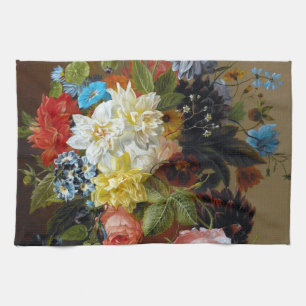 Linge De Cuisine Peinture classique Vintage Fleurs
