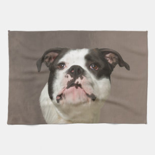 Linge De Cuisine Peinture couleur d'eau Bulldog