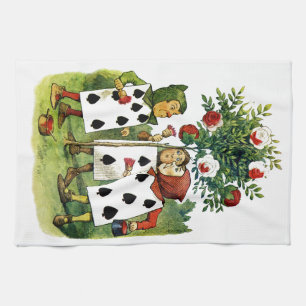 Linge De Cuisine Peinture de la reine des roses du coeur au pays