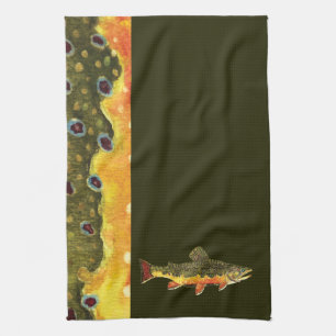 Linge De Cuisine Peinture de poisson à l'omble de fontaine
