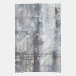 Linge De Cuisine Peinture gris contemporaine