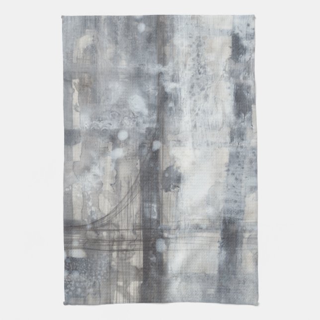Linge De Cuisine Peinture gris contemporaine (Vertical)