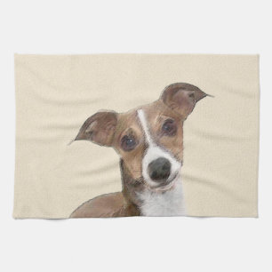 Linge De Cuisine Peinture italienne Greyhound - Cute Original Chien