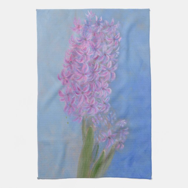 Linge De Cuisine Peinture Lilac rose Hyacinth (Vertical)