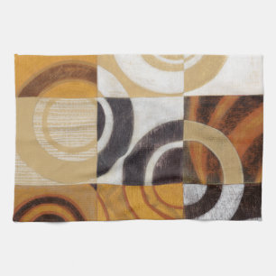 Linge De Cuisine Peinture moderne avec les motifs circulaires