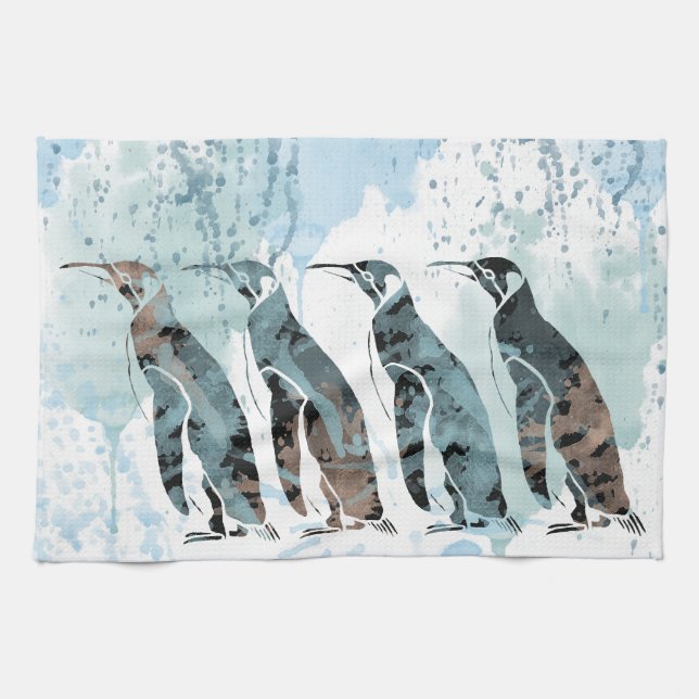 Linge De Cuisine Penguins amis pour toujours (Horizontal)