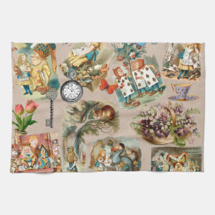 Linge De Cuisine Pépinière Alice Colorée Classique des années 1800 
