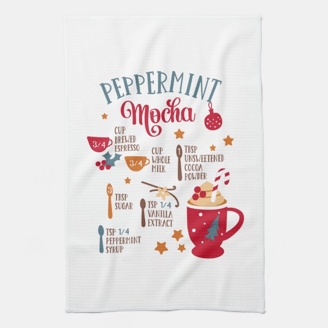 Linge De Cuisine Pepperment Mocha (Vertical)