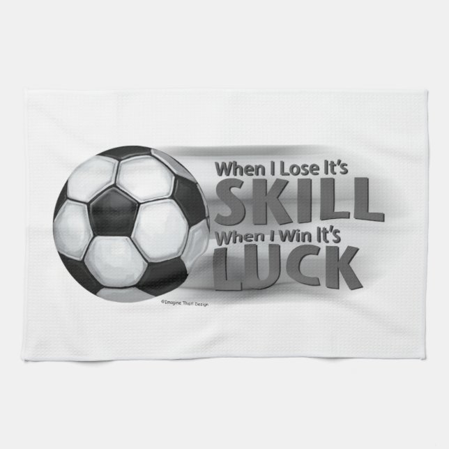 Linge De Cuisine Perdre la compétence Gagner la chance Football (Horizontal)