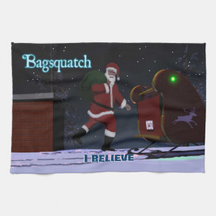 Linge De Cuisine Père Noël - Bagsquatch