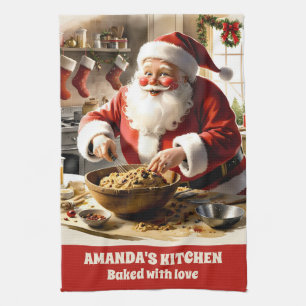 Linge De Cuisine Père Noël Fruitcake Noël personnalisé