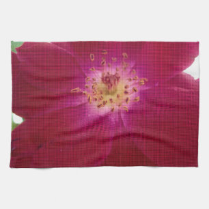 Linge De Cuisine Perfection pétale : À damiers Rose Art Motif pétal