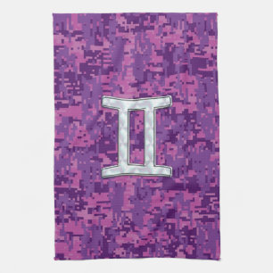 Linge De Cuisine Perle comme Gemini Zodiac Symbole Camouflage numér