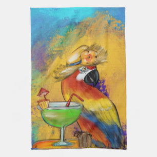 Linge De Cuisine Perroquets de Fête
