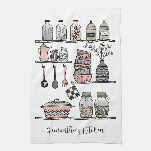 Linge De Cuisine Personalized Boho Chic Farmhouse Decor  (Vertical)