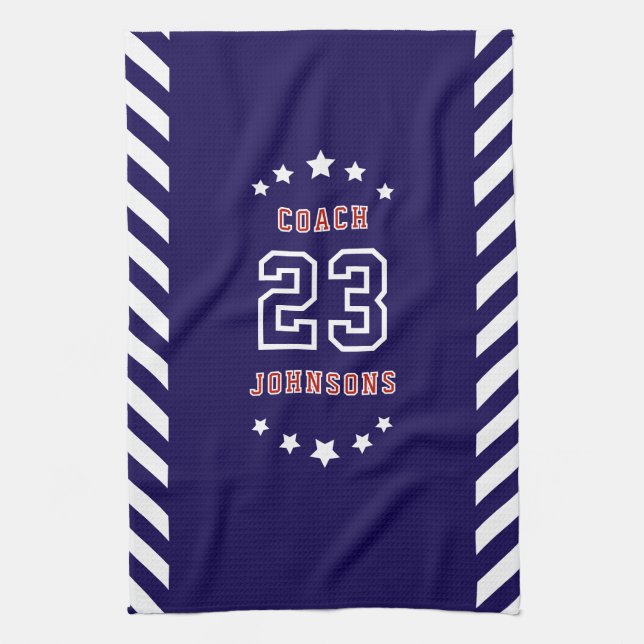 Linge De Cuisine Personalized Sports Towel Custom team merch  (Vertical)