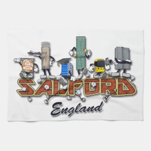 Linge De Cuisine Personnages de dessin animé de Salford