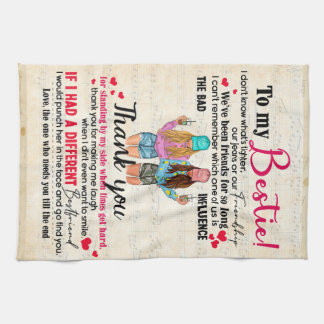 Linge De Cuisine Personnalisé À Mon Bestie, Don D'Amis Pour BFF