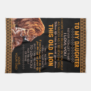 Linge De Cuisine Personnalisé À Mon Lion Fille
