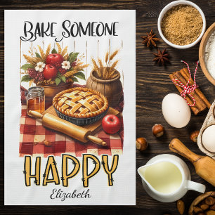 Linge De Cuisine Personnalisé Cuire Quelqu'Un Heureux