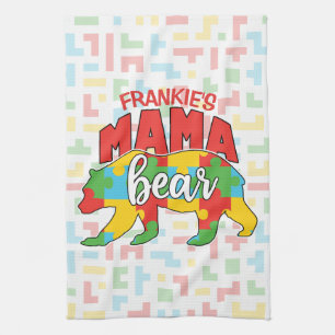 Linge De Cuisine Personnalisé Enfants NOM Mama Ours Sensibilisation
