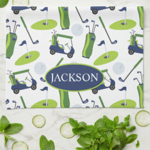 Linge De Cuisine Personnalisé Marine & Green Golf