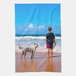 Linge De Cuisine Personnalisé Personnalisé Votre Animal Photo Servi