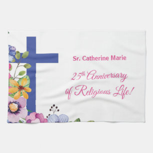 Linge De Cuisine Personnaliser, 25e anniversaire Nun vie religieuse