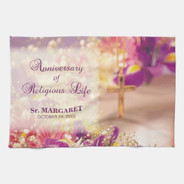 Linge De Cuisine Personnaliser, Anniversaire vie religieuse, Nun (Horizontal)