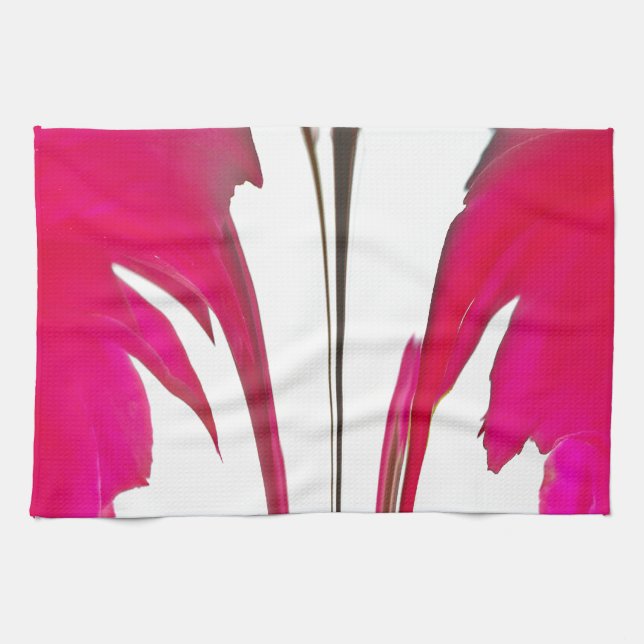 Linge De Cuisine Personnaliser des pétales de rose rouge (Horizontal)