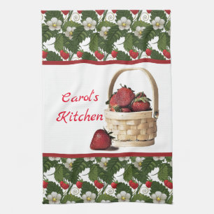Linge De Cuisine Personnaliser le pays \ Panier fraise