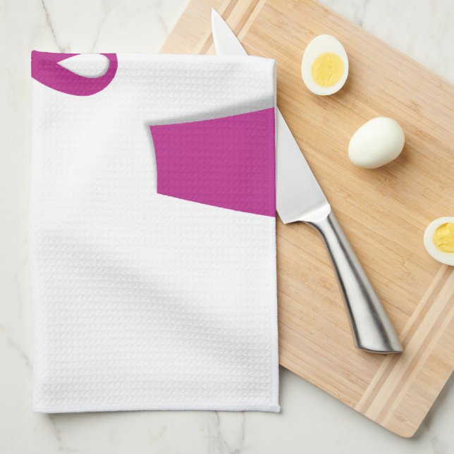 Linge De Cuisine Personnaliser sur le cancer du ruban rose (Quart Plié)