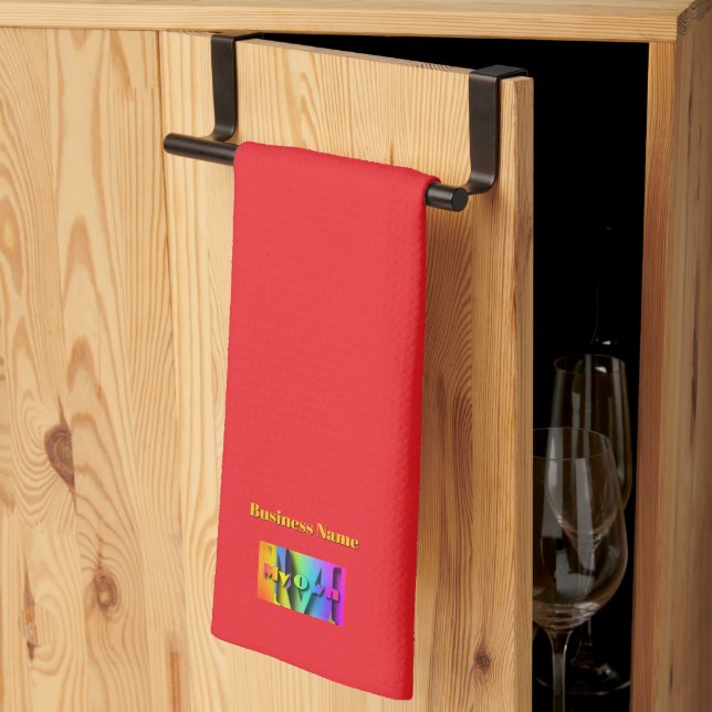 Linge De Cuisine Personnalisez Mon Propre Café Café Rouge Foncé (Pliage en tiers)