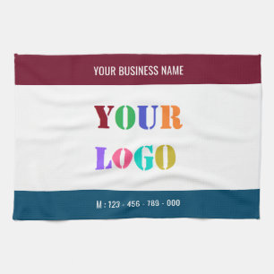 Linge De Cuisine Personnalisez votre logo, texte et couleurs Servie