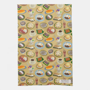 Linge De Cuisine Petit déjeuner philippin et Motif du Meryenda