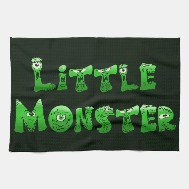 Linge De Cuisine Petit monstre tombé (Horizontal)