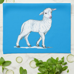 Linge De Cuisine Petit White Lamb