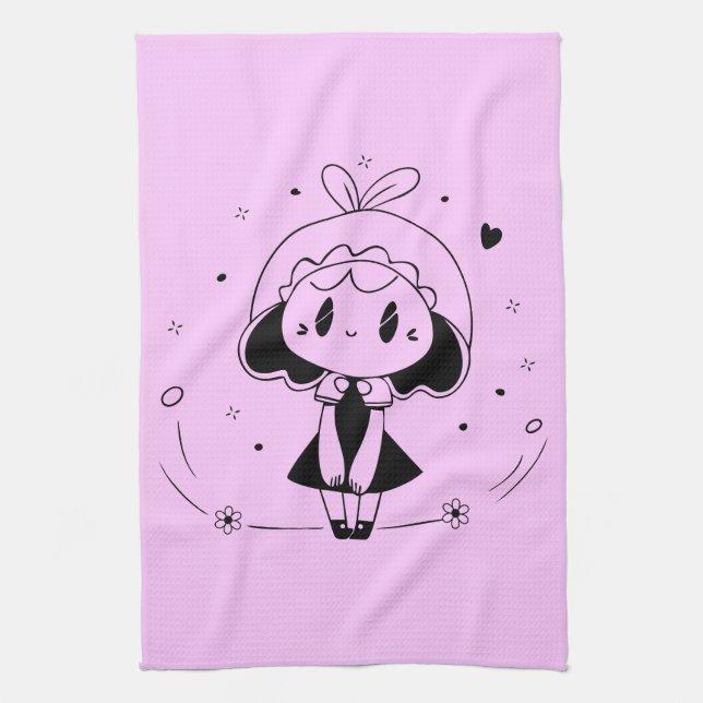 Linge De Cuisine Petite mignonne fille Anime (Vertical)