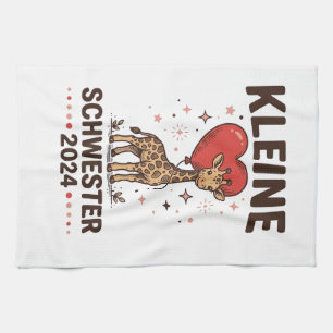 Linge De Cuisine Petite sœur 2024 Conception de sœur girafe mignonn
