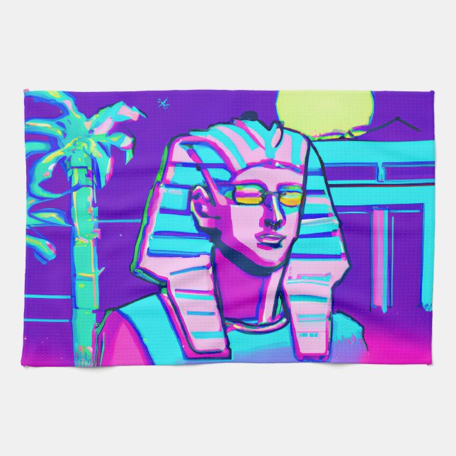 Linge De Cuisine Pharaon Synthwave (Horizontal)