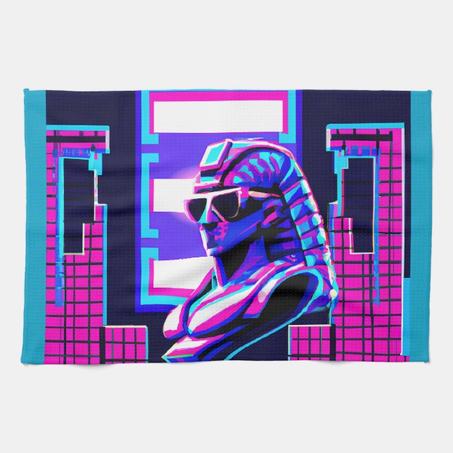Linge De Cuisine Pharaon Synthwave (Horizontal)