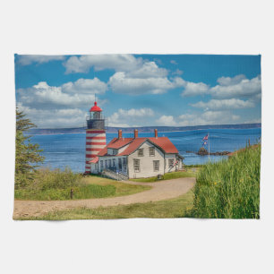 Linge De Cuisine Phare de West Quoddy Head, Lubec, Maine