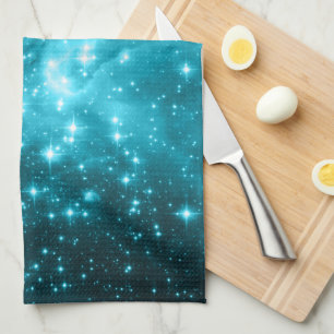 Linge De Cuisine Photo céleste Aqua Stars