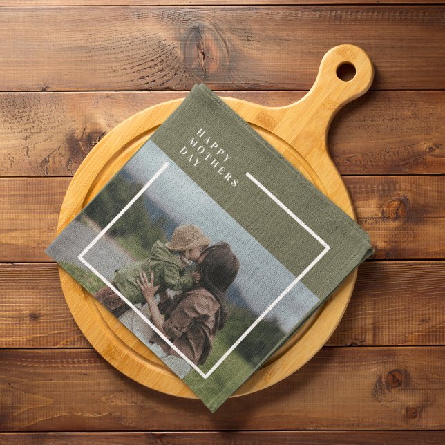 Linge De Cuisine Photo personnalisée Fête des mères Cadeau (Créateur téléchargé)