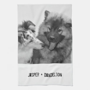 Linge De Cuisine Photo simple, moderne personnalisée pour animaux d