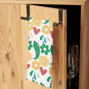 Linge De Cuisine Picante Fiesta Chili Motif Coloré