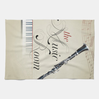 Linge De Cuisine Pièce de musique de clarinette