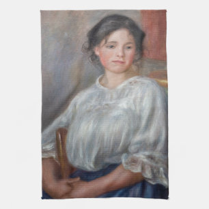 Linge De Cuisine Pierre-Auguste Renoir - Jeune Femme Assis