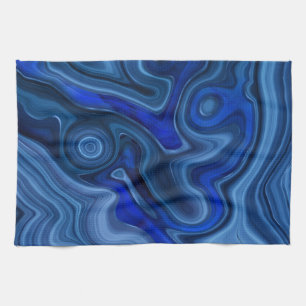 Linge De Cuisine Pierre de Malachite Bleue Géologie de Gemme Unique