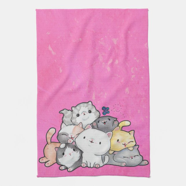 Linge De Cuisine Pile de chatons (Vertical)